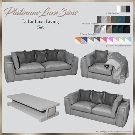 Platinumluxesims — Xplatinumxluxexsimsx Lulu Luxe Living Set Set
