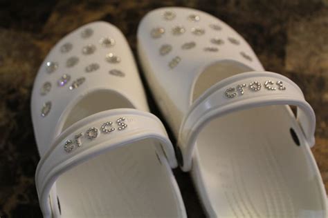 White Crocs Swarovski Crocs Wedding Crocs Bedazzled Crocs