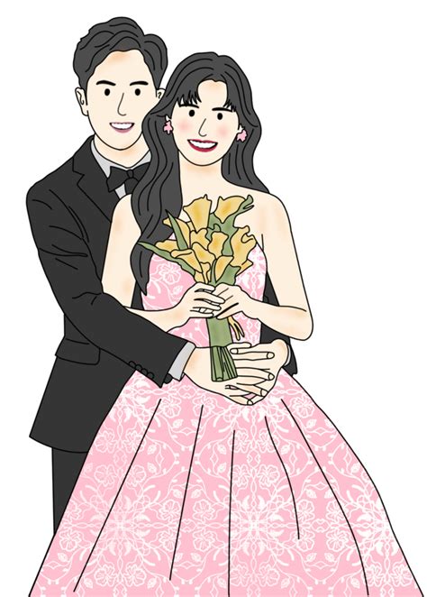 Hand Drawn Wedding Illustration 23556507 Png