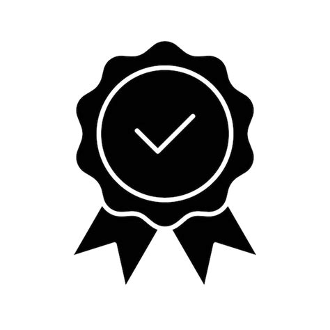 Premium Vector Award Reward Badge User Interface Black Icon Button