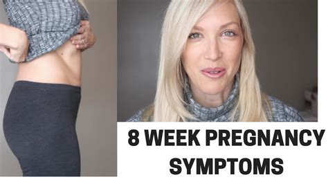 8 Week Pregnancy Symptoms Belly And Update Youtube
