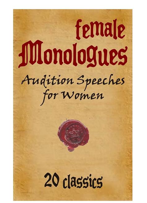Female Monologues Audition Pieces For Woman 20 Classics Kindle