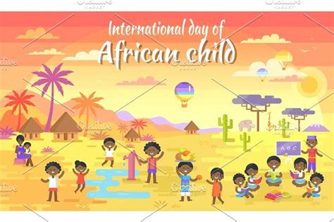 International Day Of African Child Big Banner African Children