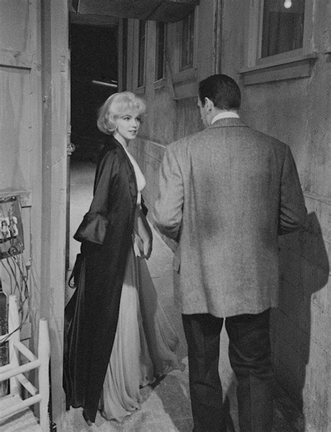 Perfectlymarilynmonroe Marilyn Monroe And Yves Montand On The Set Of
