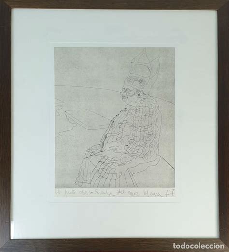 Borrowed from spanish obispo (bishop). obispo. dibujo a tinta sobre papel. carlos mens - Comprar ...