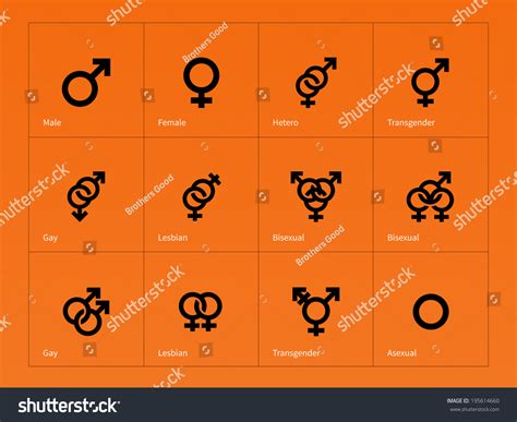 Male Female Sex Symbol Icons On Stockillustratie 195614660 Shutterstock