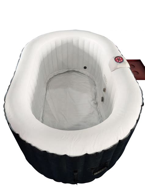 Oval Inflatable Hot Tub Spa With Drink Tray And Cover 2