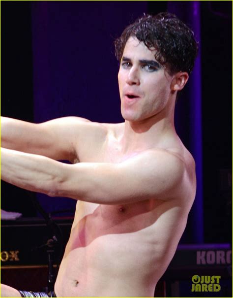 Darren Criss Strips Down Shirtless For First Hedwig Show Photo