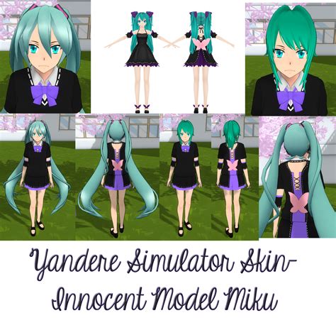 Yandere Simulator Innocent Model Miku Skin By Imaginaryalchemist On