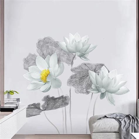 Free delivery and returns on ebay plus items for plus members. Large Lotus Flowers Wall Decals | Floral wall decals ...