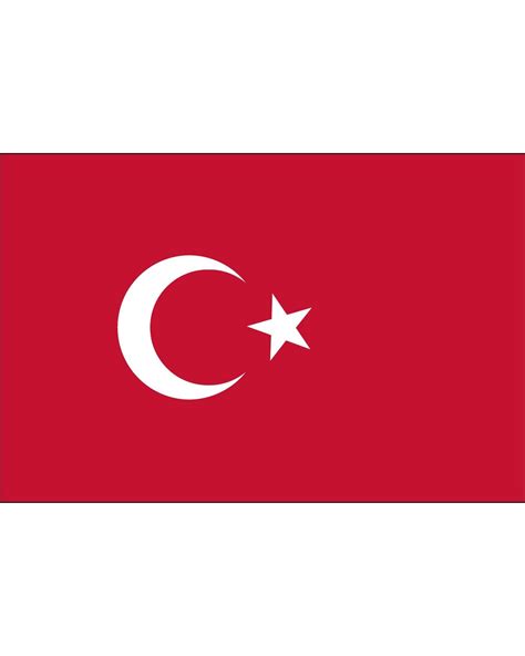 The national flag of turkey consists of a half moon and a white star on a red background. Turkey Flag 2 x 3 ft. Indoor Display or Parade Flag