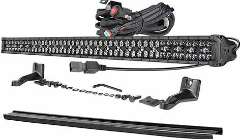 50'' 660W LED Light Bar with Wiring Harness and Black cover