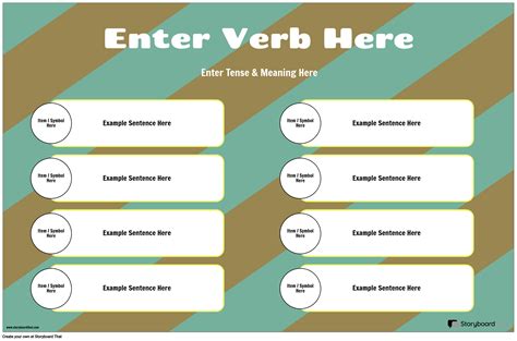 Editable Verb Conjugation Chart Customize Posters For Free