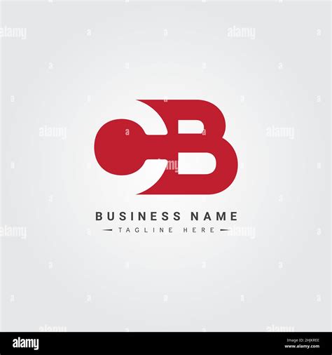 Initial Letter Cb Logo Simple Business Logo For Alphabet C And B