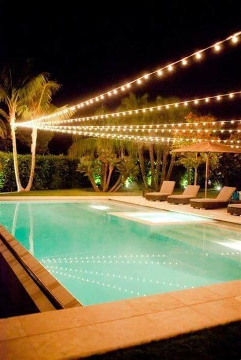 Popular Backyard Lighting Ideas Makes It Look Beautiful Outdoor Pool