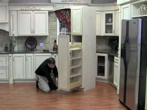 Anyone who's lived with a deep pantry knows the struggle of losing cans and boxes to the back of the cabinet, never to be seen again. Installing The Pullout Wood Pantry - YouTube