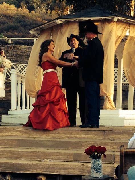 Country Western Style Wedding Ceremony