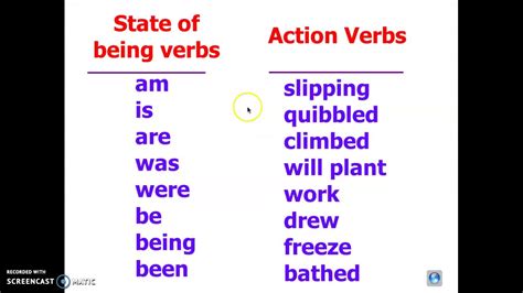 State Of Being Verb Practice Youtube