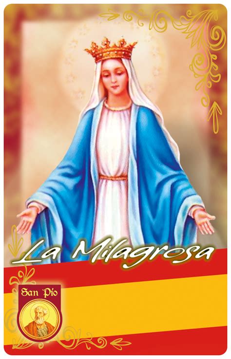 La Milagrosa Tarjeta Pvc Estampita San Pío