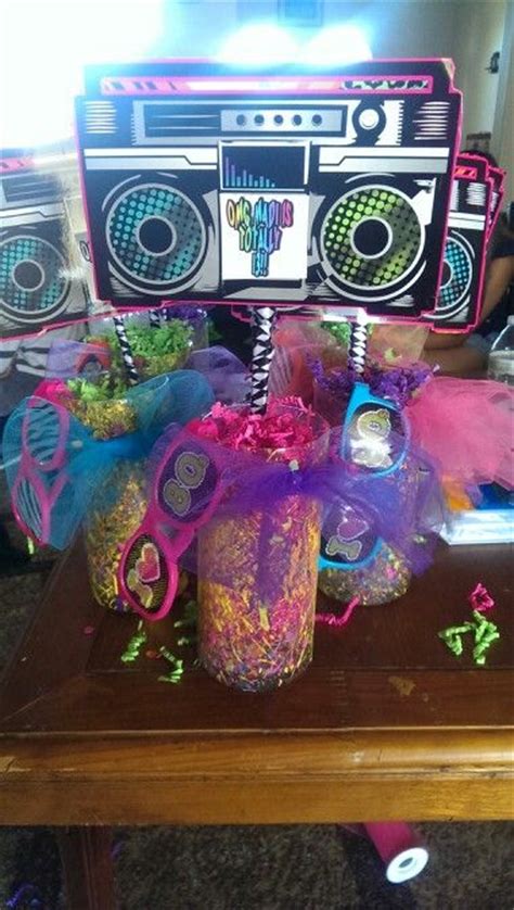 80s Centerpiece 80s Theme Party 80s Party Decorations 80s Birthday