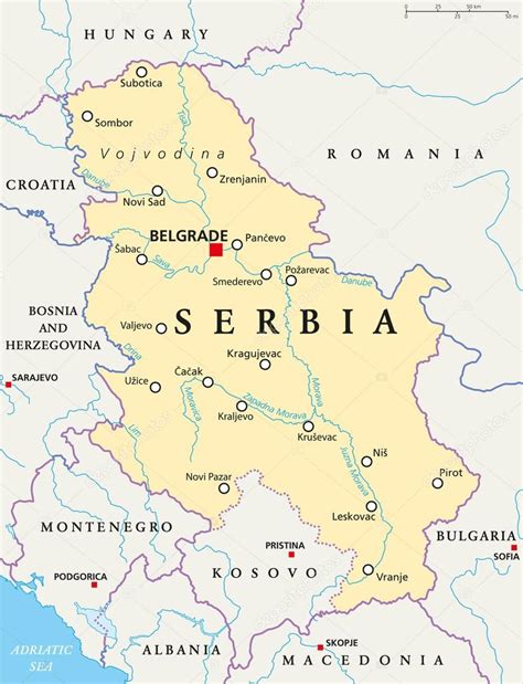 Mapa De Serbia