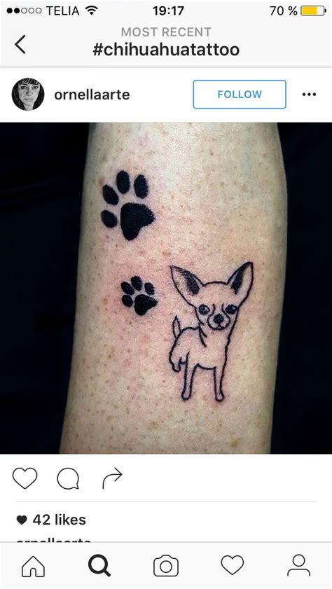 Chihuahua Tattoo Drawing How To Draw Chihuahua Tattoo Cute Tattoos