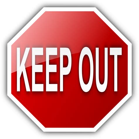 Clipart Keep Out