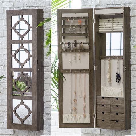 Wall Mirror Jewelry Armoire Houses