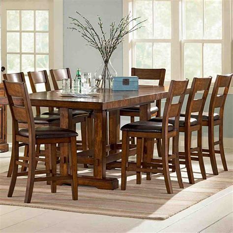 High Top Dining Table With 8 Chairs Home Furniture Design