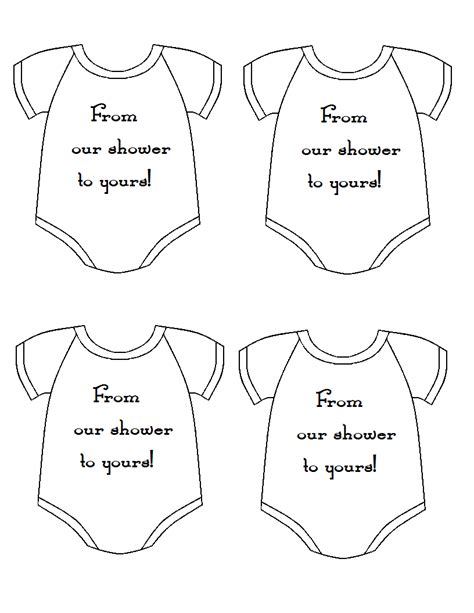Once downloaded, cut out in squares or in circles. Baby Shower Prizes - The ORIGINAL From Our Shower to Yours ...