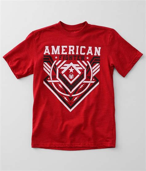 Boys American Fighter Fallbrook T Shirt Boys T Shirts In Cherry Dk