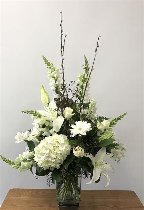 White Elegance Bouquet In Charleston Il Noble Flower Shop