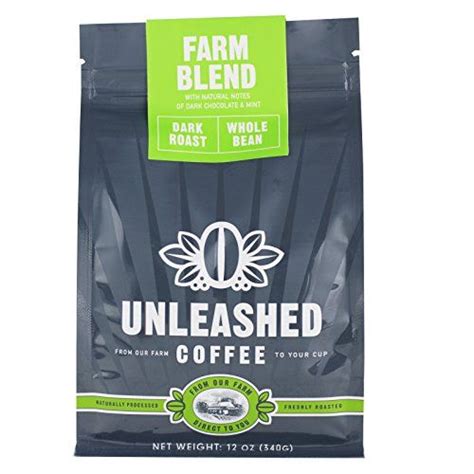If you drink it, it's like drinking strong black tea. Unleashed Coffee Farm Blend Dark Roast Whole Bean Strong ...