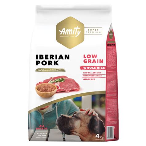 Amity Super Premium Low Grain Cão Adulto Porco Ibérico