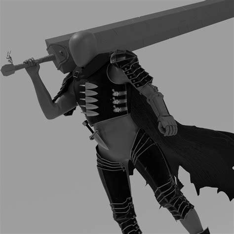 Black Swordsman Armor Manga Accurate 3d Model For Cosplay 3d Model 3d