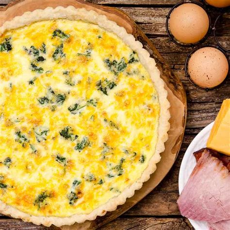 Ham And Cheese Quiche With Spinach Magnolia Days