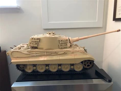 TAMIYA RC King Tiger Production Turret Full Option DMD Tank RTR