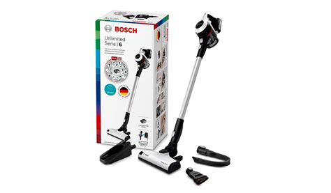 Bosch Serie 6 Rechargeable Vacuum Cleaner Unlimited White Harvey
