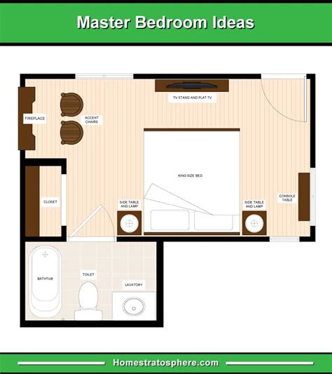 Small Master Bedroom Layout With Dimensions