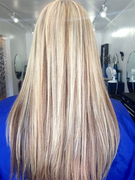 I always do my hair myself, and it turns out fine. Long blonde hair with lowlights by KatrinaReppert.com ...