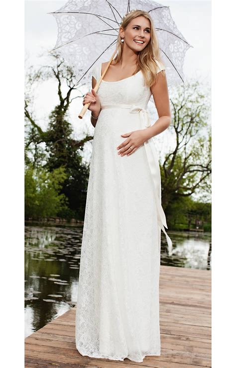 Eliza Maternity Wedding Gown Long Ivory Maternity Wedding Dresses Evening Wear And Party