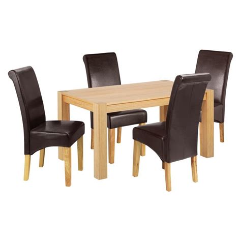 Small table two chairs make your space a place to frequently visit either to enjoy a meal or just to kick back and relax. Buy Collection Marston 180cm Oak Table & 4 Chairs ...