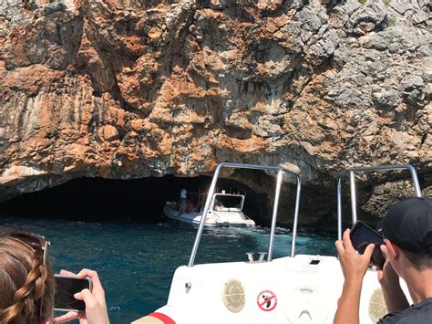 Blue cave in Kotor Montenegro