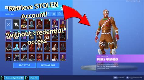 How To Get Stolen Fortnite Account Back Without Credential Access