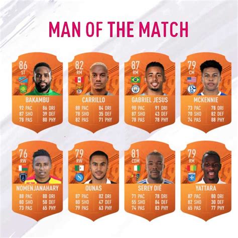 Man Of The Match Cards Fifa 19 Card Lwp