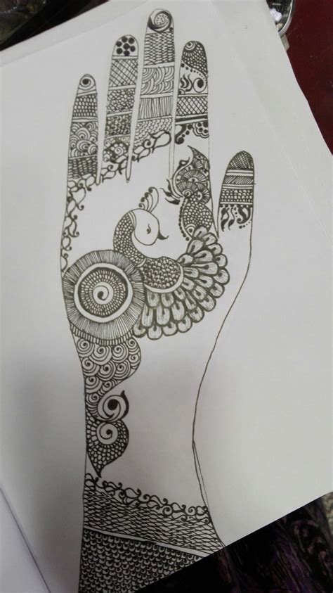 Mehandi design on pencil drawing | Mehndi designs book, Mehndi designs
