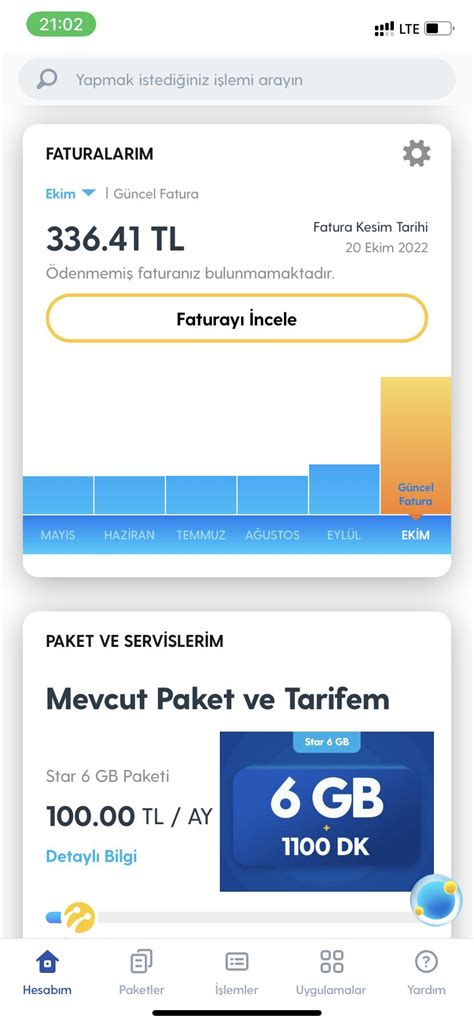 Turkcell Fatura Aşımı Yapan İnterneti Hattıma İzinsiz Olarak Yükleme