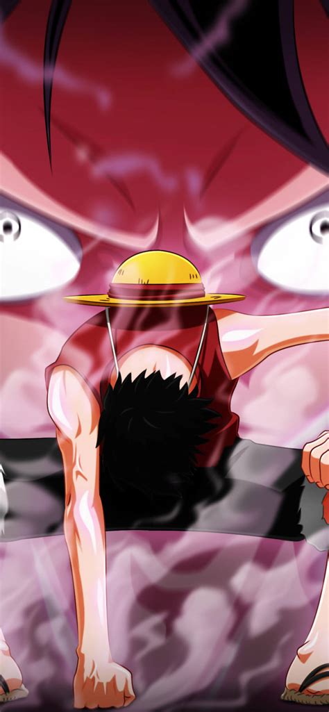 Download One Piece Phone Luffy Fist On Ground Wallpaper