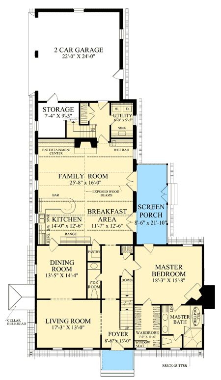 Cape cod house plans tend to be modest in size, rectangular, and symmetrical. Adorable Cape Cod Home Plan | House plans, How to plan ...