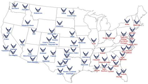 Us Air Force Bases Map Ubicaciondepersonascdmxgobmx